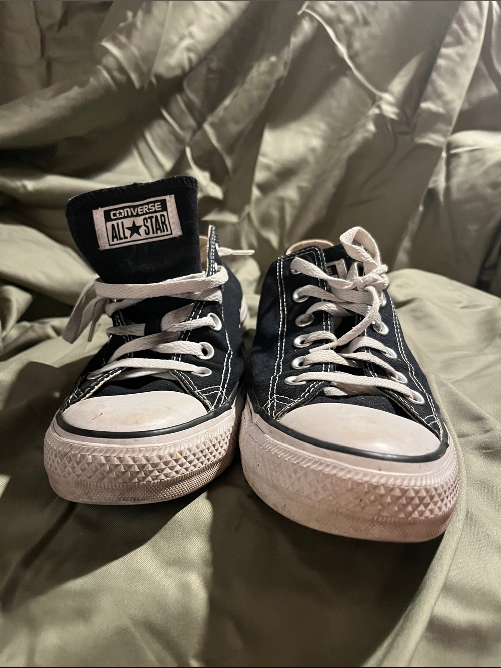 Converse Black and White Classic Low-Top Sneakers